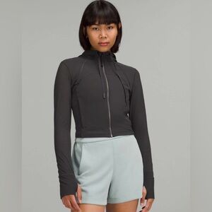 Lululemon Nulu and Mesh Cropped Define Jacket Graphite Grey